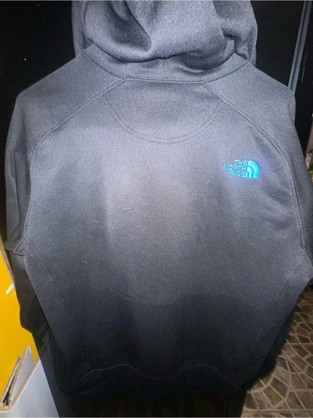 The North Face Full-Zip Fleece Hoodie Black/Turquoise - Men's- Size M EUC